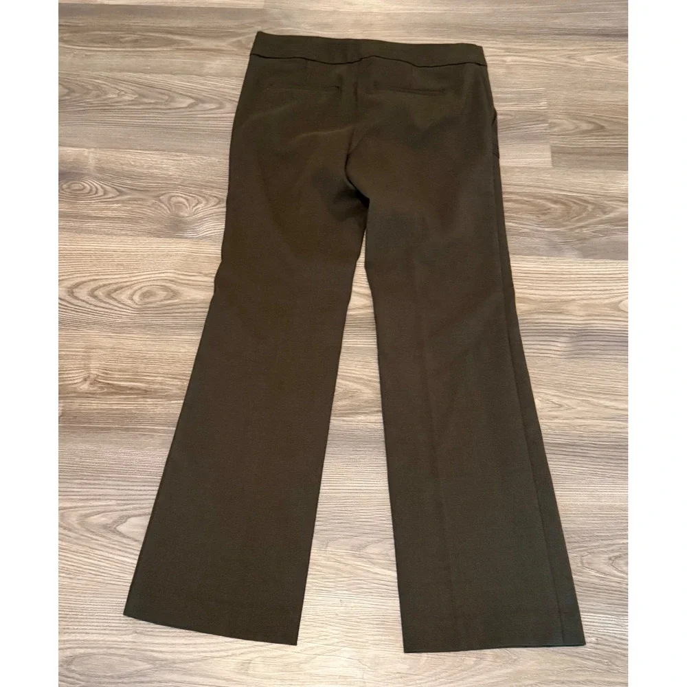 Loft Marisa Trouser Pant in Winter Olive Green Straight Leg NWT Women's size 4